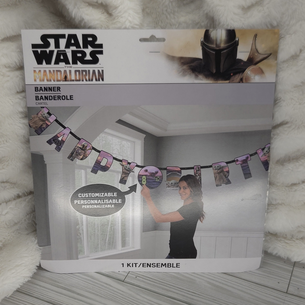 Star Wars The Mandalorian "Add-An-Age" Jumbo Letter Banner
